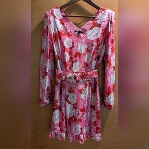 Guess Floral Pink and Red Mini Dress Size S